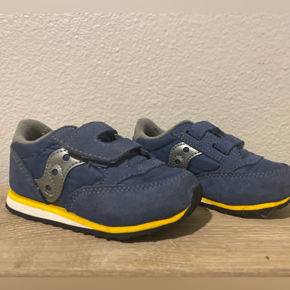 Toddler Baby Saucony Jazz Hook & Loop Velcro Shoes 6.5